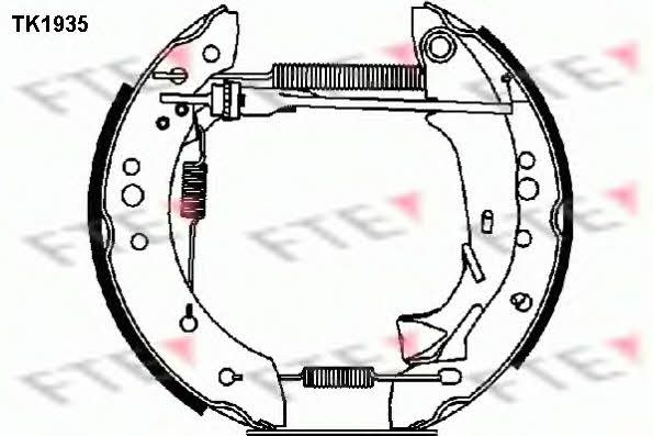 FTE TK1935 Колодки гальмівні барабанні, комплект TK1935: Купити в Україні - Добра ціна на EXIST.UA!