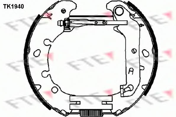 FTE TK1940 Колодки гальмівні барабанні, комплект TK1940: Купити в Україні - Добра ціна на EXIST.UA!
