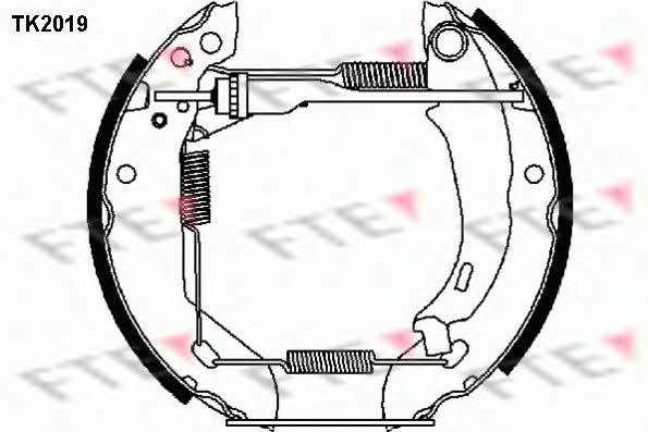 FTE TK2019 Колодки гальмівні барабанні, комплект TK2019: Купити в Україні - Добра ціна на EXIST.UA!