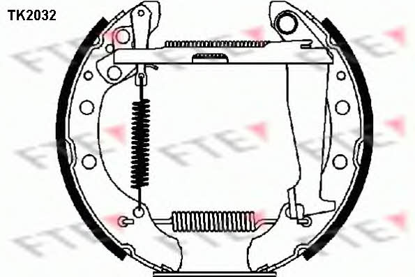 FTE TK2032 Колодки гальмівні барабанні, комплект TK2032: Приваблива ціна - Купити в Україні на EXIST.UA!