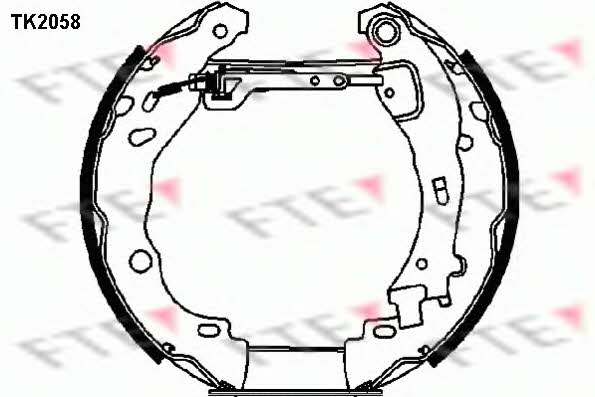 FTE TK2058 Колодки гальмівні барабанні, комплект TK2058: Купити в Україні - Добра ціна на EXIST.UA!