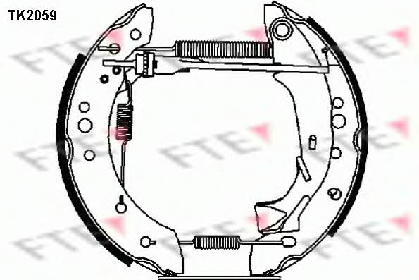 FTE TK2059 Колодки гальмівні барабанні, комплект TK2059: Купити в Україні - Добра ціна на EXIST.UA!