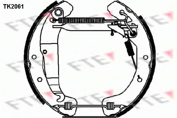 FTE TK2061 Колодки гальмівні барабанні, комплект TK2061: Купити в Україні - Добра ціна на EXIST.UA!