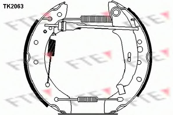FTE TK2063 Колодки гальмівні барабанні, комплект TK2063: Купити в Україні - Добра ціна на EXIST.UA!