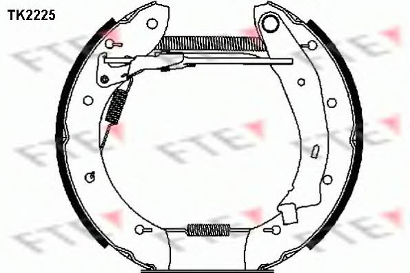 FTE TK2225 Колодки гальмівні барабанні, комплект TK2225: Купити в Україні - Добра ціна на EXIST.UA!