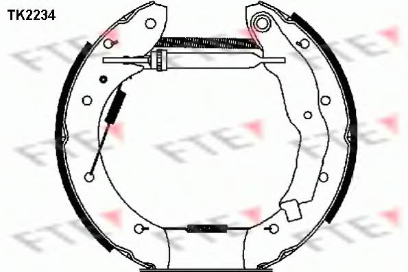 FTE TK2234 Колодки гальмівні барабанні, комплект TK2234: Купити в Україні - Добра ціна на EXIST.UA!
