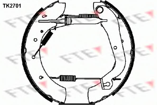 FTE TK2701 Колодки гальмівні барабанні, комплект TK2701: Купити в Україні - Добра ціна на EXIST.UA!