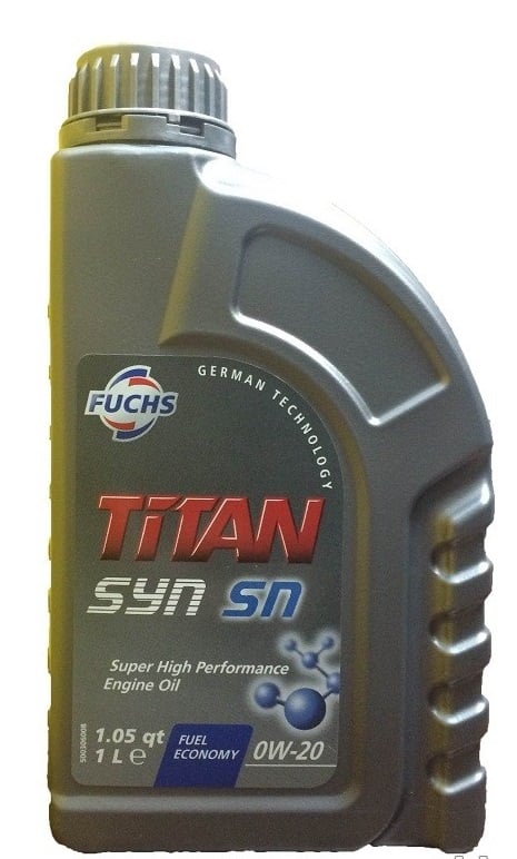 Fuchs 600933692 Моторна олива Fuchs Titan Syn SN 0W-20, 1л 600933692: Купити в Україні - Добра ціна на EXIST.UA!