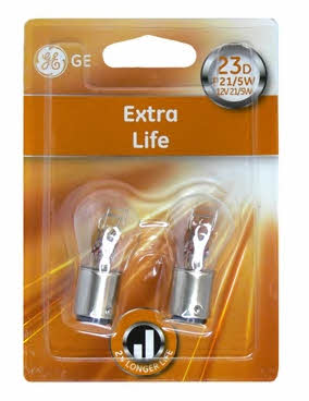 General Electric 23285 Лампа розжарювання P21/5W 12V 21/5W 23285: Приваблива ціна - Купити в Україні на EXIST.UA!