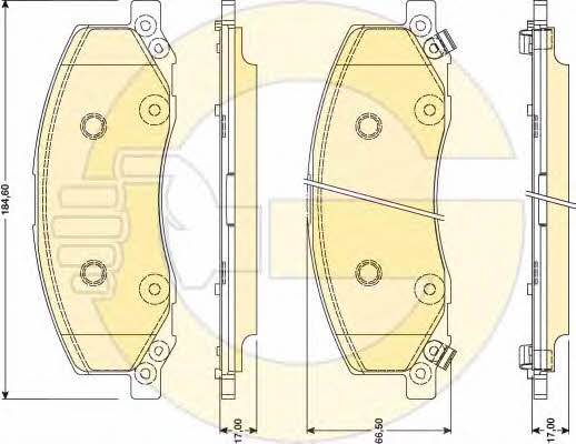 Girling 6117811 Гальмівні колодки, комплект 6117811: Купити в Україні - Добра ціна на EXIST.UA!