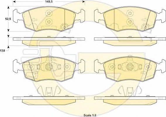 Girling 6119212 Гальмівні колодки, комплект 6119212: Купити в Україні - Добра ціна на EXIST.UA!