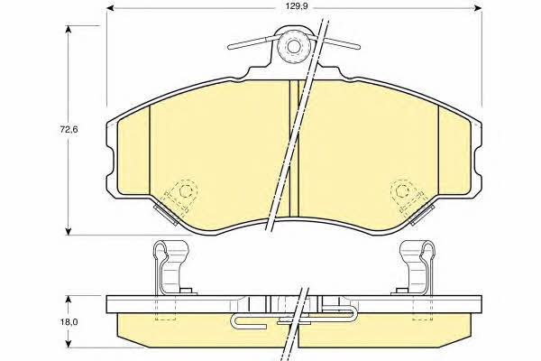 Girling 6130891 Гальмівні колодки, комплект 6130891: Купити в Україні - Добра ціна на EXIST.UA!