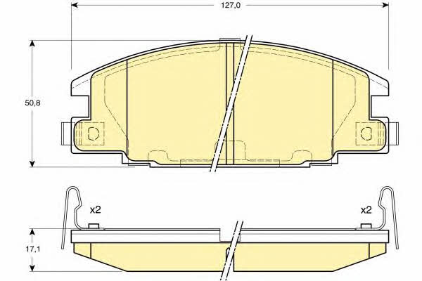 Girling 6131619 Гальмівні колодки, комплект 6131619: Купити в Україні - Добра ціна на EXIST.UA!