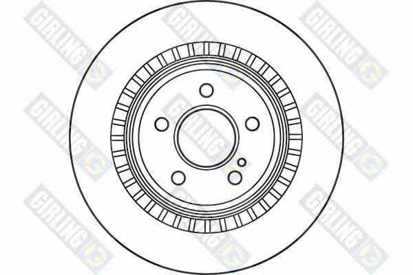 Girling 6049165 Диск гальмівний задній вентильований 6049165: Купити в Україні - Добра ціна на EXIST.UA!