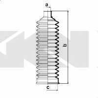 Пыльник рулевой тяги, комплект GKN-Spidan 83726