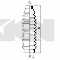 Пыльник рулевой тяги, комплект GKN-Spidan 83734