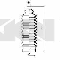 Пыльник рулевой тяги, комплект GKN-Spidan 83587