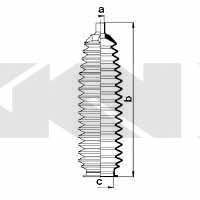 Пыльник рулевой тяги, комплект GKN-Spidan 84053