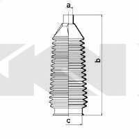 Пыльник рулевой тяги, комплект GKN-Spidan 83643