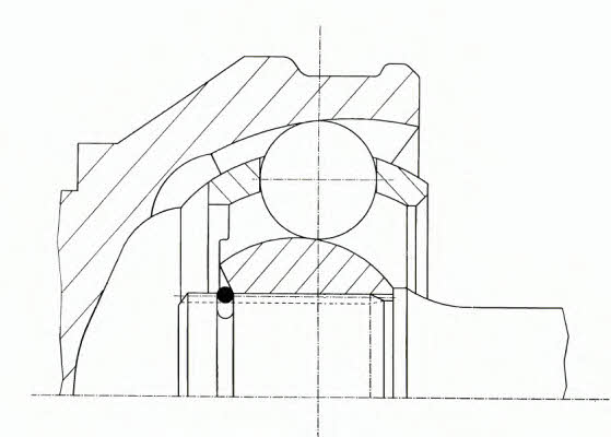 Шарнір рівних кутових швидкостей (ШРКШ) GKN-Spidan 22669