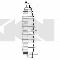 Пыльник рулевой тяги, комплект GKN-Spidan 83992