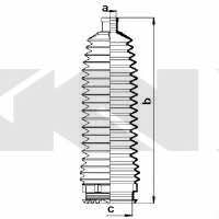 Пыльник рулевой тяги, комплект GKN-Spidan 83984