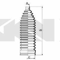 Пыльник рулевой тяги, комплект GKN-Spidan 84021
