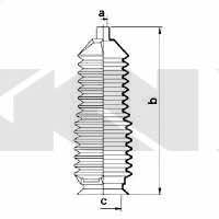 Пыльник рулевой тяги, комплект GKN-Spidan 83872