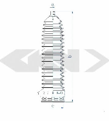 Пыльник рулевой тяги, комплект GKN-Spidan 84138