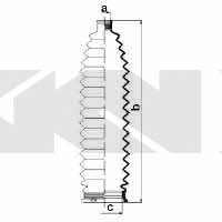 Пыльник рулевой тяги, комплект GKN-Spidan 83999