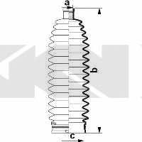 Пыльник рулевой тяги, комплект GKN-Spidan 84011