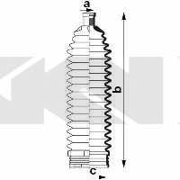 Пыльник рулевой тяги, комплект GKN-Spidan 84002