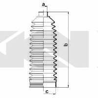 Пыльник рулевой тяги, комплект GKN-Spidan 83997
