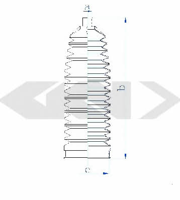 Пыльник рулевой тяги, комплект GKN-Spidan 84191