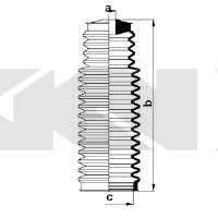 Пыльник рулевой тяги, комплект GKN-Spidan 83865