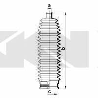 Пыльник рулевой тяги, комплект GKN-Spidan 83880