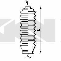 Пыльник рулевой тяги, комплект GKN-Spidan 83934