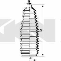 Пыльник рулевой тяги, комплект GKN-Spidan 84077