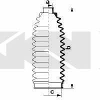 Пыльник рулевой тяги, комплект GKN-Spidan 84086