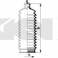Пыльник рулевой тяги, комплект GKN-Spidan 84098