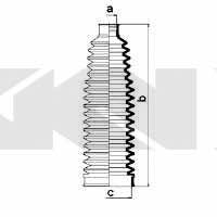 Пыльник рулевой тяги, комплект GKN-Spidan 84076