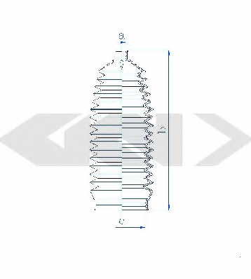 Пыльник рулевой тяги, комплект GKN-Spidan 84148