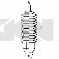 Пыльник рулевой тяги, комплект GKN-Spidan 83514