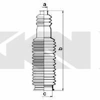 Пыльник рулевой тяги, комплект GKN-Spidan 83838