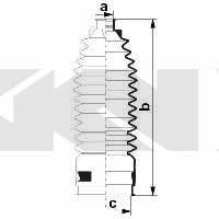 Пыльник рулевой тяги, комплект GKN-Spidan 84088