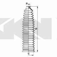 Пыльник рулевой тяги, комплект GKN-Spidan 84072