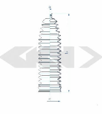 Пыльник рулевой тяги, комплект GKN-Spidan 84135