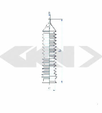 Пыльник рулевой тяги, комплект GKN-Spidan 84202