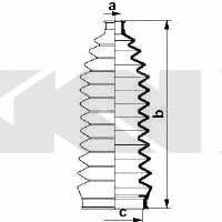 Пыльник рулевой тяги, комплект GKN-Spidan 83909