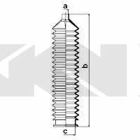 Пыльник рулевой тяги, комплект GKN-Spidan 83919